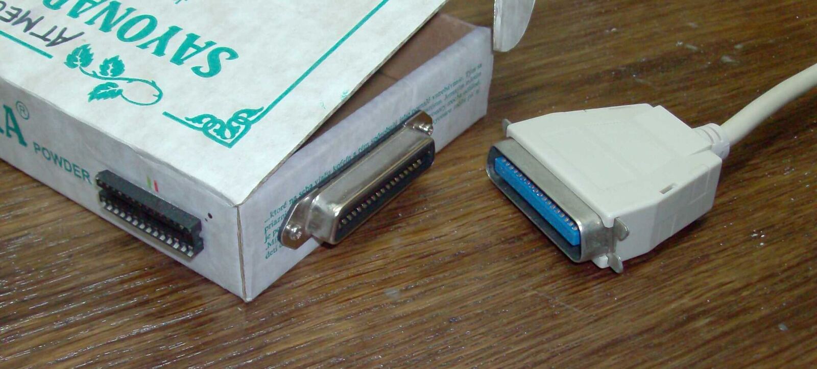 Atmega8 microcontroller programming box.